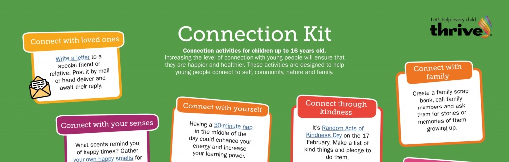 Connection kit for children up to 16 years old